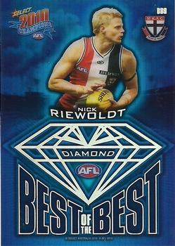 2010 Select AFL Champions - Best of the Best Diamonds #BB9 Nick Riewoldt Front